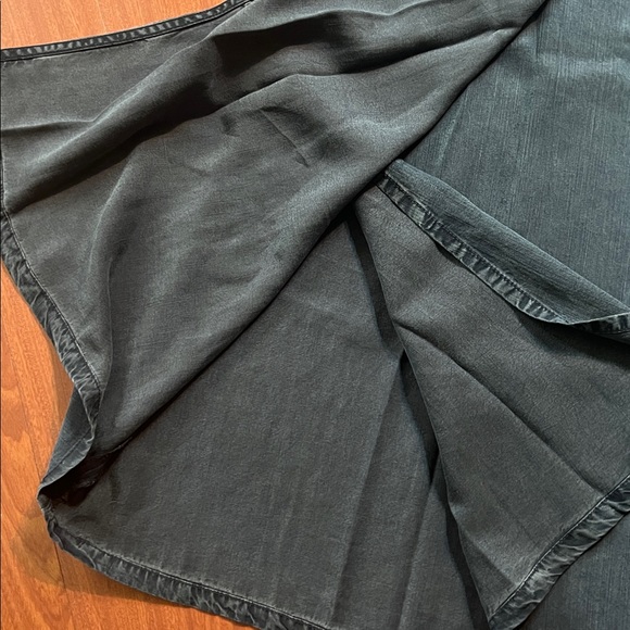 NIC+ZOE Charcoal Denim Maxi Skirt 100%lyocell size 12 - Picture 6 of 8